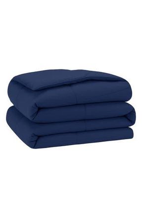 Luxury Home Microfiber Comforter & Sham Set in Navy at Nordstrom Rack, Size Queen