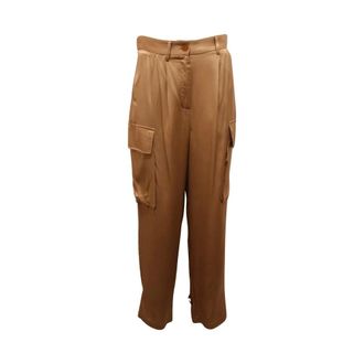 Vicolo Satin Cargo Trousers Made in Italy