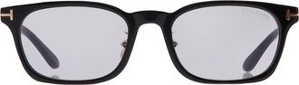 Tom Ford Smoke Mirror Rectangular Ladies Sunglasses FT1350-D 01A 53