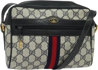Gucci Pre-owned Plastic gucci-bags - Dames - Vintage Schoudertas - Blauw - ONE Size - Leer - Vintage