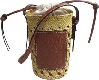 Loewe Pre-owned Shoulder Bag - Dames - Vintage Tas - Geel - ONE Size - Leer - Vintage