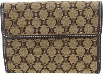 Celine Pre-owned Canvas Portemonnee - Dames - Vintage Accessoires - Beige - ONE Size - Vintage