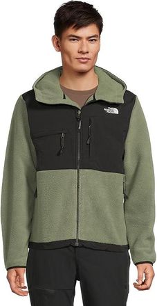 The North Face Retro Denali Hoodie Mens Coat Bark Mist/TNF Black : 3XL, Fleece/Polyester