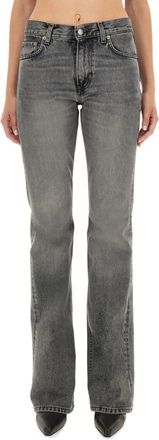 Haikure Grey Flared Mid Rise Jeans