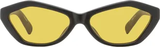 Jacquemus JAC42S Geometric Cat-Eye Acetate Sunglasses - Black