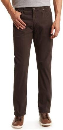 AG - Adriano Goldschmied Everett Stretch Sateen Slim Straight Pants in Rich Carob at Nordstrom Rack, Size 29 X 34