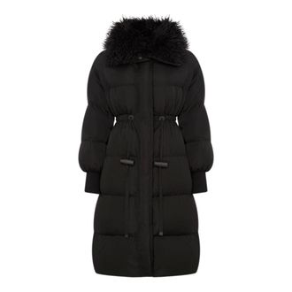 Cesare Gaspari Abrigo acolchado de lujo con capucha - Coats - Mujer - Negro - M
