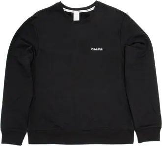 Calvin Klein Womens Modern Cotton Lounge Sweatshirt In Black