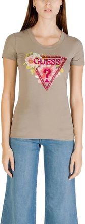 Guess Dames, Tops, Beige, Maat: XS Katoen