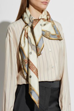 Versace Silk Scarf With The Ringmaster Print, Unisex, Multicolour