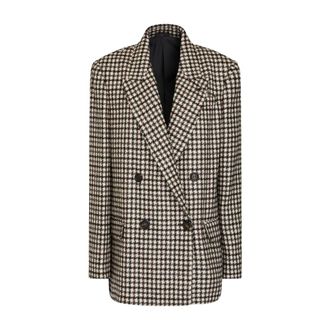 Brunello Cucinelli Double-Breasted Blazer - female - Brunello Cucinelli - Blazers - Multicolor - 3XL - Jackets