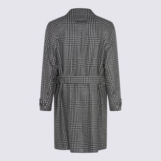 Ermenegildo Zegna Mens Coats Grey-Black _ws Se Grey/black