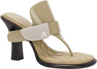 Burberry Bay EKD Heeled Sandals, Brand Size 36 ( US Size 6 )