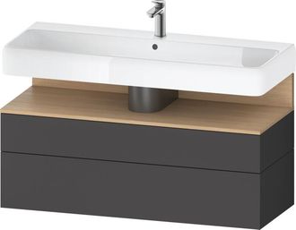 Duravit Duravit - Qatego Mueble Bajo Lavabo, 1 Extra&iacute;ble Y 1 Caj&oacute;n