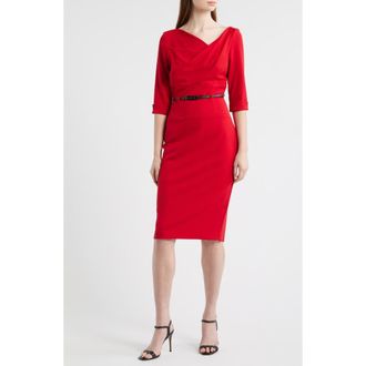 Black Halo Jackie O Sheath Dress in Red at Nordstrom, Size 10