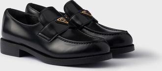 Prada Brushed leather loafers