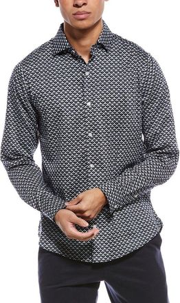 Ted Baker Blue Soren Ginkgo Print Shirt