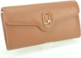 Liu Jo Klassieke Cognac Leren Handtas - Dames - Clutches - Bruin - ONE Size - Tassen