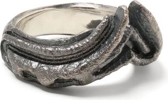 Julius Anello inciso con effetto vissuto - Argento