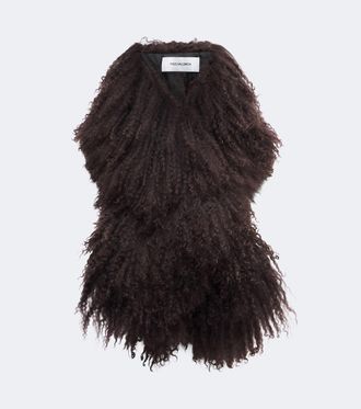 Yves Salomon Shearling scarf