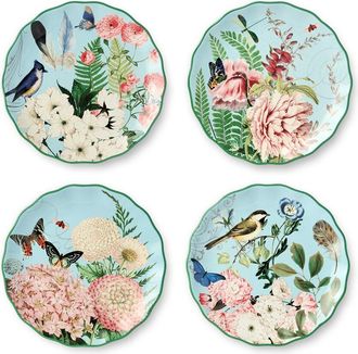 Certified International Flora Set Of 4 Salad Plates