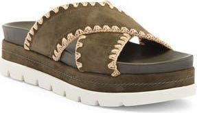 J/Slides Boo Platform Slide Sandal in Khaki at Nordstrom Rack, Size 7.5