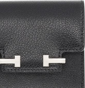 Tom Ford Womens Cardholder Aube E-W Black Calfskin Wallets & Purses