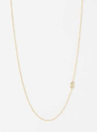 Midi34 Womens Alpha minimalist necklace