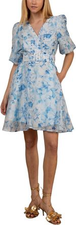 Hale Bob Einsley Silk & Linen-Blend Dress