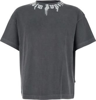 Palm Angels T-shirt con stampa - Grigio