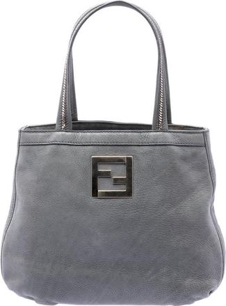 Fendi Pre-owned Fendi Nubuck FF Chains Tote Ladies 2ACV82A4Z45W59GJ