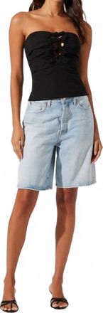 Astr Kierra Strapless Top In Black