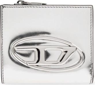 Diesel Wallets & Cardholders - Dames - Portefeuilles - Grijs - ONE Size - Leer - Accessoires