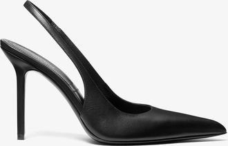 Michael Kors Reece Leather Slingback Pump