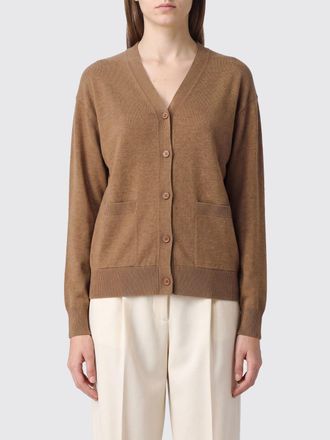 Max Mara S Max Mara V-Neck Wool Cardigan with Dropped Shoulders