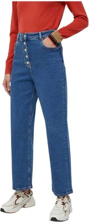 Paul Smith Wide Leg Jeans - Dames - Regular Fit Jeans - Blauw - W26 - Katoen - Jeans