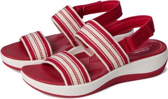 Clarks Womens Arla Stroll Sandals, Color Cherry, Size: 7.5 UK Wide