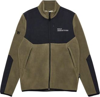 Halo Halo Blocked Zip Fleecejacke - Unisex | oliv