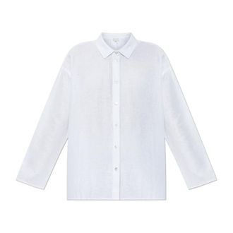 Hanro Shirts, female, White, Size: M Essentials Linen and Cotton Shirt