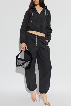 Alexander Wang Jacket With Logo, Womens, Black