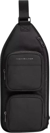 Tommy Hilfiger Th Repreve Slingpack - Heren - Schoudertassen - Zwart - ONE Size - Polyester - Tassen