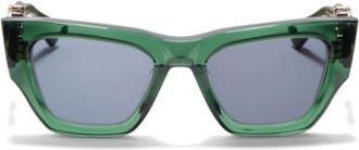 Valentino V - Sette Angular Frame Sunglasses