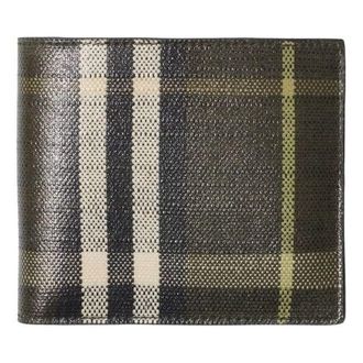 Burberry 26 Check Bifold Wallet Thicket Green 81188381