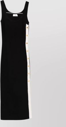 Elisabetta Franchi sleeveless scoop neck knitted midi dress