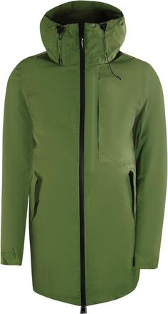 Aquascutum Mens Active 3-way Parka Army Green Down Jacket - Size X-Large