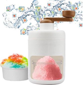 OEM M&aacute;quina De Hielo Manual Para Uso Dom&eacute;stico - M&aacute;quina Para Hacer Hielo Raspado Con Bandejas Para Cubitos De Hielo (blanca)