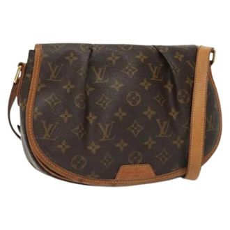 Louis Vuitton Tweedehands Canvas Louis Vuitton tassen - Dames - Pre-owned - Bruin - Maat: ONE Size Leer