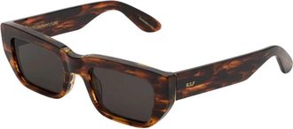Retro Superfuture Ra Zonnebril - unisex - Zonnebrillen - Bruin - 52 MM - Accessoires
