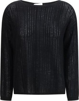 Allude Black Cashmere Womens Sweater