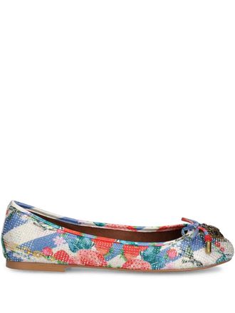 Kurt Geiger leather ballet flats - White